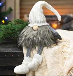 Cream Knit Santa Gnome
