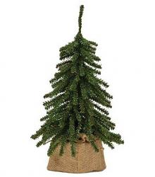 Downswept 15 inch Tree with Burlap Base