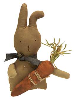 Grungy Bunny Doll with Carrot
