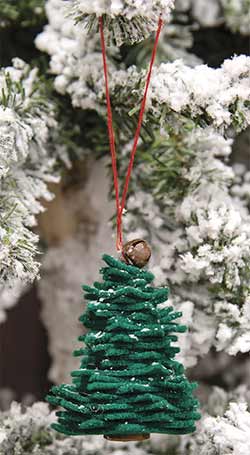 Green Felt Christmas Tree Ornament