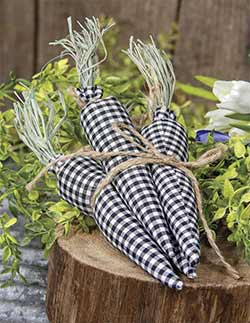 Black and White Gingham Carrot Bundle