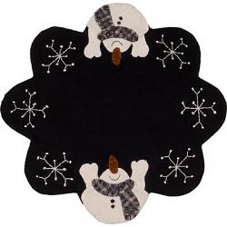 Snow Day Candle Mat