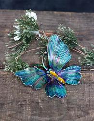 Blue/Green Butterfly Ornament