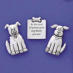 Dogs with Quote Medium Magnet Set
