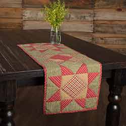 Dolly Star Quilted 36 inch Table Runner