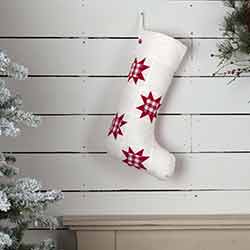 Emmie Red Patch 20 inch Stocking