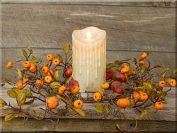 Fall Mini Pumpkins 4.5 inch Candle Ring