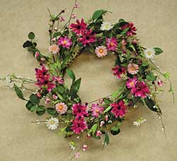 Pink Aster Wreath