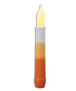 Candy Corn LED Taper Candle