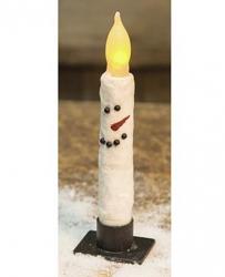 Snowman Timer Taper Candle