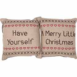 Have Yourself A Merry Little Christmas Pillow (Set of 2)