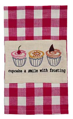 Cupcake Smile Dishtowel