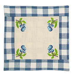 Blueberry Checked Tablemat