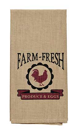 Farm Fresh Rooster Dishtowel