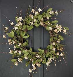 Teastain Gardenia & Twig Wreath