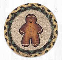 Gingerbread Man Round 7 inch Trivet