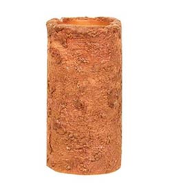 Orange Battery Pillar Candle - 6 x 3 inches