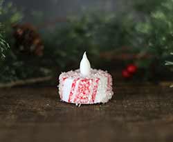 Peppermint Battery Tealight Candle