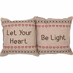 Let Your Heart Merry Little Christmas Pillow (Set of 2)
