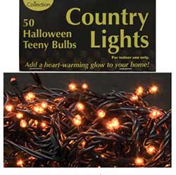 Teeny Orange String Lights - 50 count