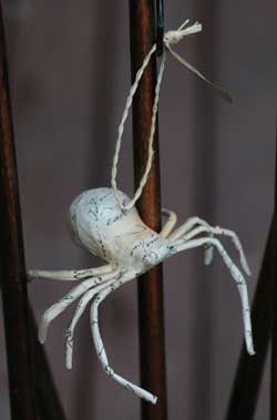 Recycled Paper Spider Ornament - Small