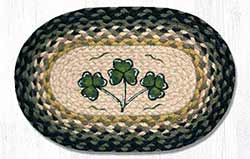 Shamrock Braided Oval Tablemat - Oval (10 x 15 inch)