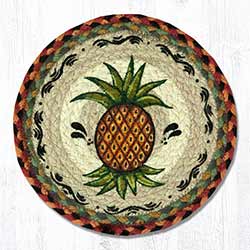 Pineapple Braided Tablemat - Round (10 inch)