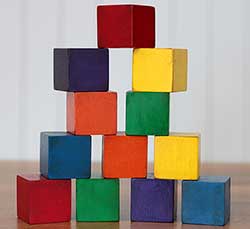 Rainbow Stacking Blocks (Set of 12)