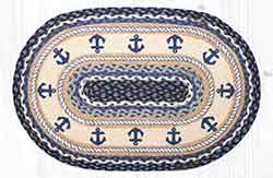 Anchor 20 x 30 inch Braided Rug