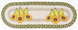 OP-9-120 Pears & Sunflowers 36 inch Braided Table Runner