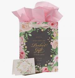 Perfect Gift Pink Rose Large Gift Bag