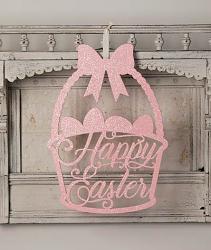 Happy Easter Basket Sign