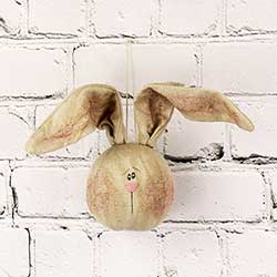 Primitive Spring Bunny Head Ornament