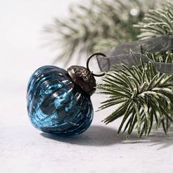Blue Glass 1 inch Lantern Ornament