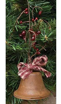 Liberty Bell Ornament with Pip Berries