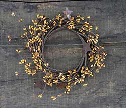 Old Gold Rusty Star Candle Ring