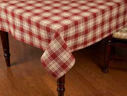 Millbrook Red Tablecloth - 60 x 90 inch