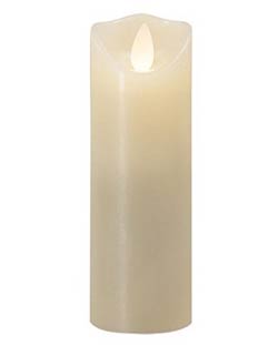 Slender Ivory Flicker Flame Battery Candle - 6 inch