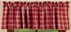 Middletown Check Red Valance