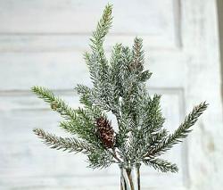 Frosted White Spruce 16 inch Pick