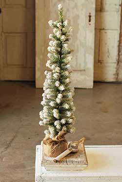 Snow Tipped Pine Tree - 36 inch