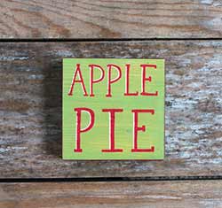 Apple Pie Shelf Sitter Sign
