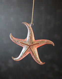 Starfish Ornament - Coral Pink
