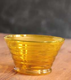 Beehive Glass Prep Bowl - Yellow