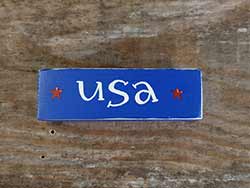 USA Mini Stick Shelf Sitter with Stars