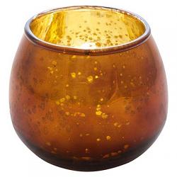 Copper Mercury Barrel Candle Holder
