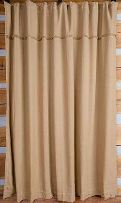 Deluxe Burlap Shower Curtain