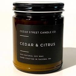 Cedar & Citrus Soy Jar Candle