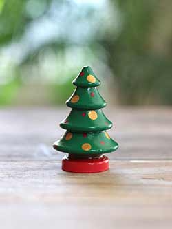 Christmas Tree Figurine - Dark Green