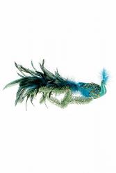 Blue Peacock Clip Ornament